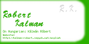 robert kalman business card